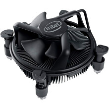Intel LGA115X/1200 All Black Stock Cooler, 3.9 Inches, CPU Cooler, Desktop Compatible