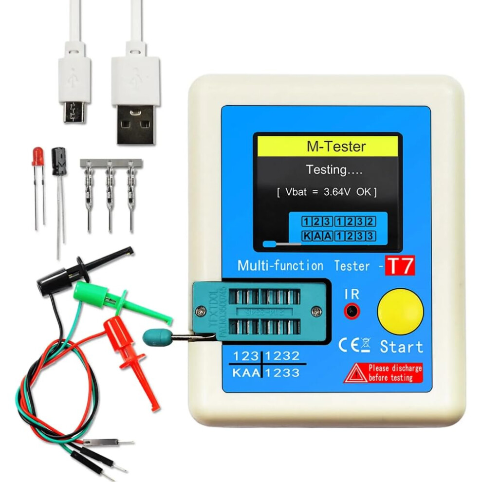 Dollatek Transistor Multifunctional Tester Tft Diode Triode Capacitance Meter Lcr Esr Meter Npn Pnp Mosfet Ir Tester 37445775