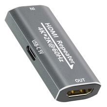 KUYIA HDMI Amplifier Signal Booster Repeater - 4K@60Hz 25M / 1080P 145FT Extender, HDMI Extender Female to Female Plug & Play, for Gaming/Home Theate