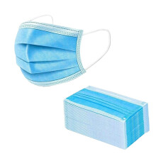 ONE BEST DEAL 100 x Disposable Face Masks | 3-Layer Breathable Face Mask with Extra Strong Elastic Ear loops | Flexible & Comfortable | Face Mask for