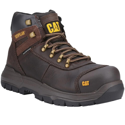 CAT Caterpillar Male Pneumatic 2.0 Safety Boot, Brown, 9