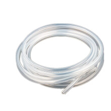 TOP-VIGOR Clear Silicon Tube 4mm ID x 7mm OD 3.28ft(1m) Length, Food Grade Silicone Rubber Tube Air Hose Pipe for Pump Transfer Clear