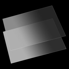 KEILEOHO 2 Pack A3 Clear Acrylic Sheet, 3mm Thick Transparent Plastic Panels, 420x297x3mm Rectangle Acrylic Plastic Board for Picture Frame Painting