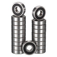 HiPicco 607-2RS Deep Groove Ball Bearings, ID 7mm x OD 19mm x Width 6mm Miniature Bearings, Double Rubber Sealed Ball Bearing Pre-Lubricated Chrome S