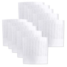 GRVICH 10-Pack Disposable Chef Hat, 9 inch Adjustable Cooking Hat, Kitchen Restaurant Cooking Caps Accessories, for Kitchen, Home, Restaurant, Cateri