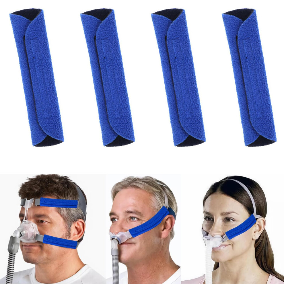 Laoju Cpap Strap Cover Cpap Mask Cushion Pads 4 Pack Cpap Headgear Strap Cover Soft Comfort Face Pads For Reducing Cheek Red Marks Indentation