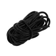 TOP-VIGOR Silicone Tube 2.3mm ID x 4mm OD 5m / 16.4ft Length, Flexible Silicone Rubber Tubing Water Air Hose Pipe for Pump Transfer Black