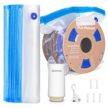 DEEPLEE Filament Vacuum Storage Bags Kit, 30 Pcs 3D Printer Filament Storage Bags with USB Electric Pump, Moisture-proof and Dust-proof, 34*30cm Reus