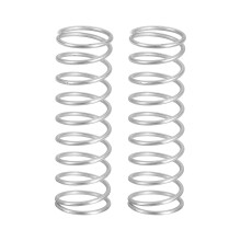 sourcing map 2Pcs Compression Springs, 1.2mm Wire Diameter x 15mm OD x 50mm Length 304 Stainless Steel Extension Spring Ballpoint Pen Pressure Spring