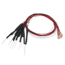 PATIKIL 1206 Pre-Wired Micro LED, 12 Pcs 3-6V Pre-soldered Mini Light Emitting Diodes Surface Mount Device for Model Building, DIY, Science Projects,