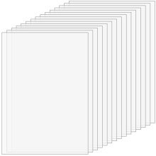 JAPCHET 15 PCS A5 Clear Acrylic Sheet, 3mm Transparent Acrylic Board for DIY Crafts, Picture Frames