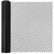 Chicken Wire Mesh Roll , 3m x 40cm Black Plastic Chicken Wire Garden Netting Fencing for Gardening, Balcony, Poultry Breeding, Temporary Fencing