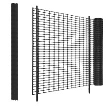 Temporary Fencing Garden Fence 1m x 30m with 30 Pack 115cm Fencing Pins,Heavy Duty Plastic Safety Barrier Mesh Fencing Roll for Chicken Fencing,Agricu