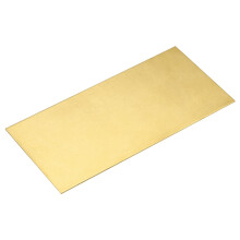 TOP-VIGOR 1Pcs H62 Brass Sheet 100mm x 50mm x 1mm, Metal Brass Plates for DIY Crafts, Electrical Repairs and Industrial Use