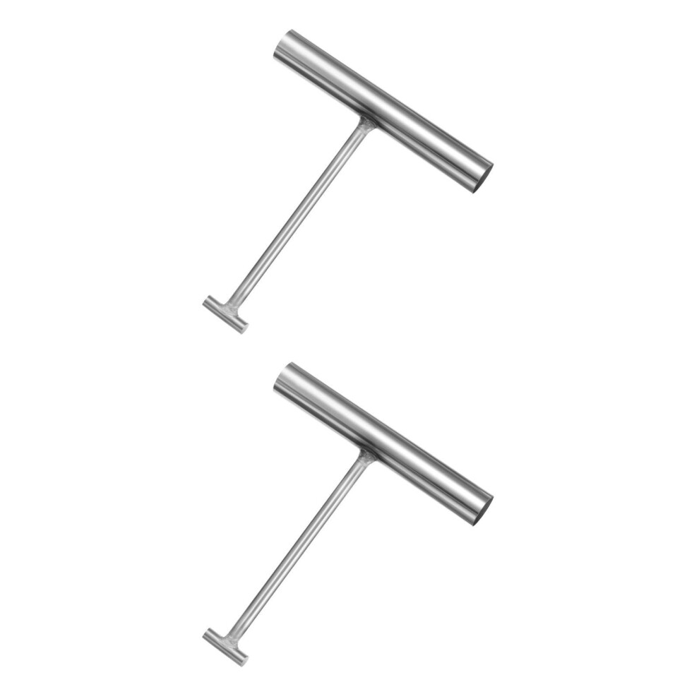 Gadpiparty 2Pcs Manhole Lifting Keys, Drain Cover Lifting Keys, T-Shaped Lid Pulling Tool For Outdoor Use 50835935
