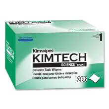 Kimberly-Clark 34155 Kimwipes 1-Ply Delicate Task Wipes, 4.4" x 8.4", Tissue (Pack of 280)