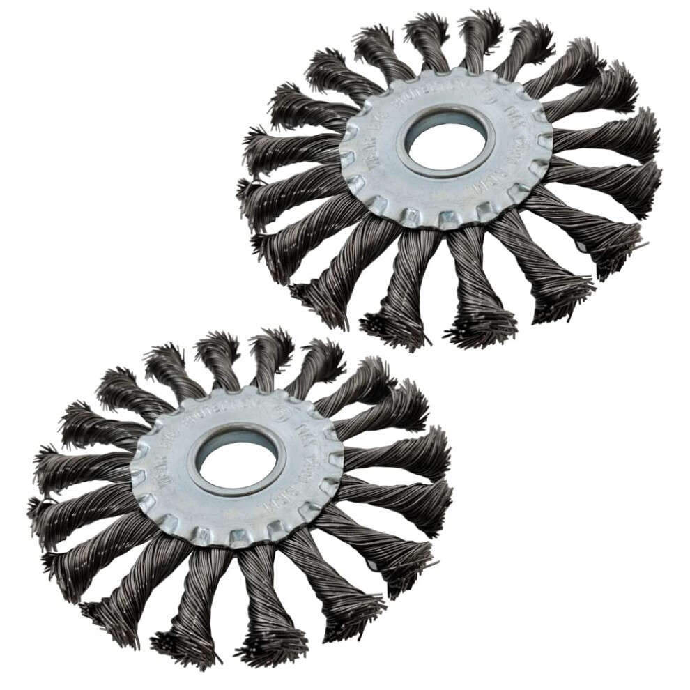 (Pack Of 2) Twist Knot Wire Wheel For 115Mm / 125Mm Angle Grinder 115Mm X 22.2Mm Wire Brush Wheel 40848624