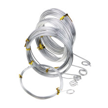 Silver Aluminum Craft Wire, 5 Assorted Sizes (1 mm, 1.5 mm, 2 mm, 2.5 mm and 3 mm in Thickness) Aluminum Wire Rolls for DIY Sculpture and Crafts, Eac
