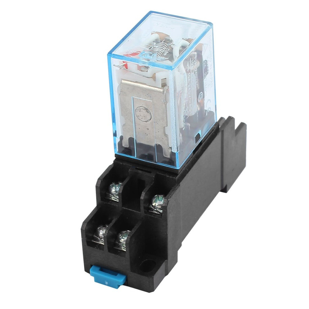 Sourcingmap Ac 220V/240V Coil 8 Pin Din Rail Electromagnetic Power Relay 10A Ly2j W Base 96599235