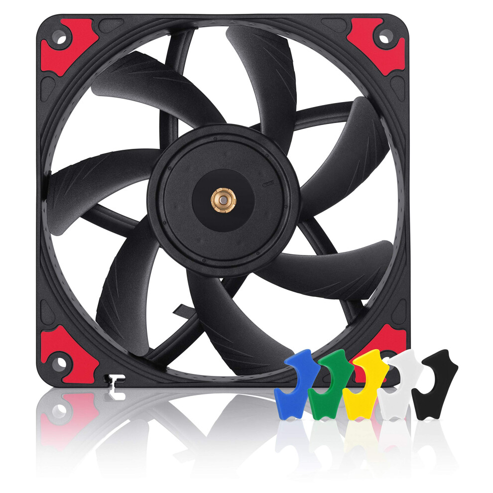 Noctua Nf-A12x15 Pwm Chromax..Swap, Premium Quiet Slim Fan, 4-Pin (120X15mm, ) Black 13590772