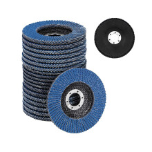 YORKING Flap Discs 115mm 20 Pack Grinding Sanding Disc Aluminum Sanding Wheels 40 60 80 120 Mixed Grit Oxide Abrasives Grinding Disc for Angle Grinde