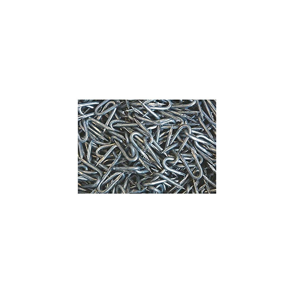 200 X (15Mm) Netting Staples U Nails Galvanised Fencing Chicken Wire Pack Of 200 71459981