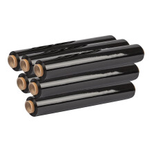 Aspect Black Pallet Wrap (400 mm x 250m) Heavy Duty Shrink Wrap Roll Cling Film,