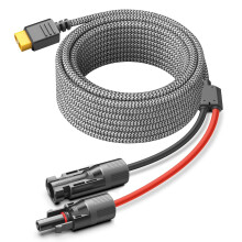 HKY Solar Panels Extension Cable Female Male Connector to XT60 Power Cable 11FT 3.5M Solar Connector for Bluetti ECOFLOW Delta River Portable Power S