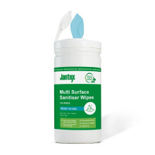 Jantex Green Probe Sanitizer Wipes Starter Tub 130mm (100 Pack) - Multi Surface Cleaning Wipes CH654
