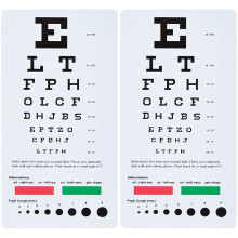 NCD Medical Snellen Pocket Eye Chart (Pack of 2)