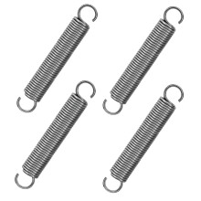 GUNGY Extension Spring 60mm Tension Spring With Dual Hook in 304 Stainless Steel OD 10mm Wire Diameter 1.2mm Max Load 3.2KG 1.2x10x60mm 4 Pieces