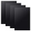 OLYCRAFT 4 Sheets Black ABS Plastic Sheet 30x20cm ABS Plastic Plates 1mm Thick Hard Plastic Sheet for Architectural Models Sand Table Building Model 1