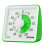 60-Minute Visual Timer- Clock Timer for Kids- Time Management Tool- Silent Countdown Timer-Multipurpose- Practical- Easy to Use (Green) 1