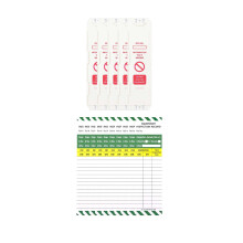 LIVELIFEBETTER Equipment Safety Inspection Tags - 5 Holders and 10 Inserts - Show Equipment has Been Inspected (LOLER/PUWER) and fit for use - Durab