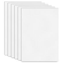 A4 Polypropylen Platte 6 Pack, White Plastic Sheet 21x29.7cm,Lightweight Polypropylene Sheet for Sand Table Models, DIY Crafts, Architectural