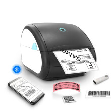 vretti Bluetooth Shipping Label Printer, Thermal Label Printer 4x6 for Address Postage Small Business, for ios& Andriod, Compatible with Amazon, Ebay