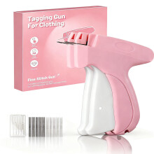 Stitch Gun for Clothes, Tag Attacher Guns, Micro Stitch Gun with 1000 Fasteners & 5 Needles, Compact and Portable, Clothes Tagging Gun for Socks, Hat