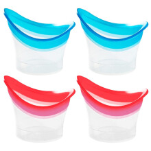 4 Pcs Eye Wash Cup, Silicone Eye Bath Cup, Reusable Eye-Wash Bath Kit Cleansing Cup for Quick Rinse Portable Eyes Care Tool Cleaner for Cleaning Dust