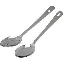 Genware 12" Stainless Steel Serving Spoon with Hanging Hole, 30.5cm / 12" (L) Sold in Singles