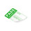 Martindale LAB1 PAT Test Labels-Small, White/Green 1