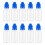 30ml Empty Plastic Eye Dripper Liquid Water Squeezable Dropper Bottle with Blue Cap Pack of 10 1