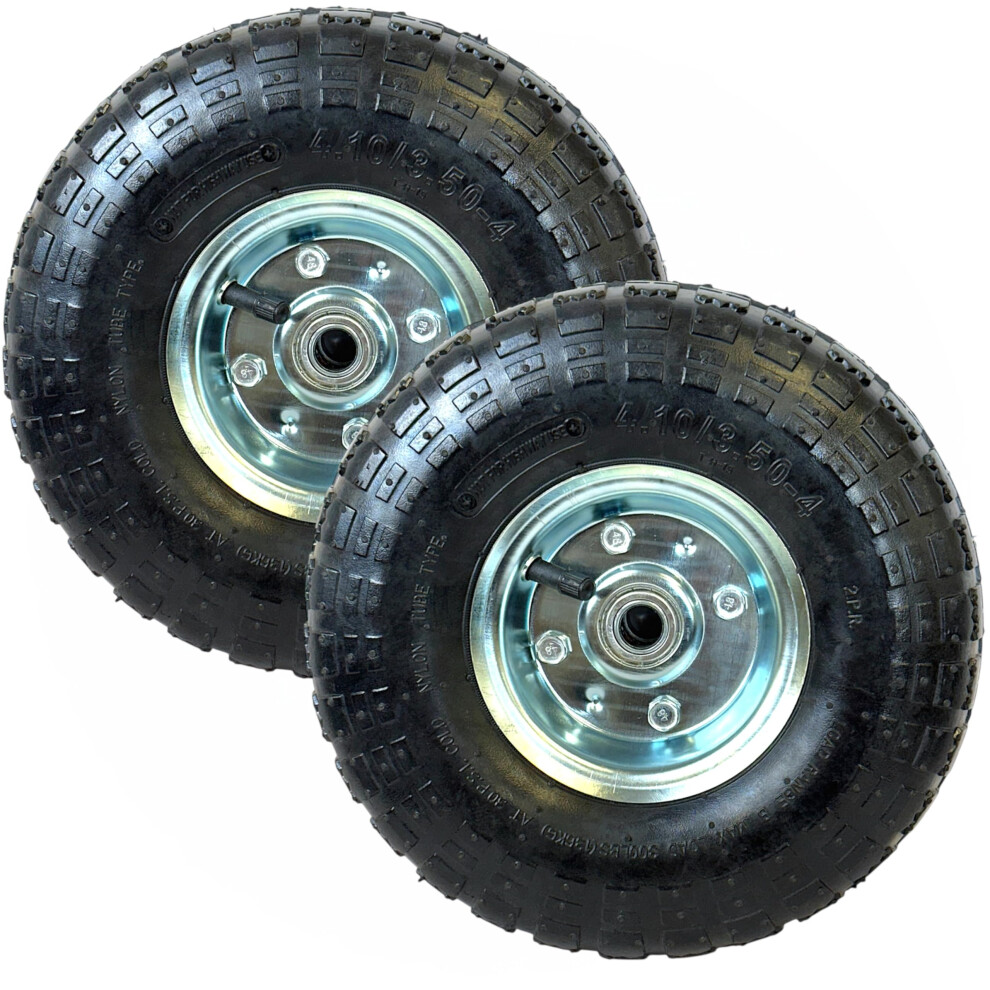 Photos - Other Office Equipment Easy Shopping Set of 2 10" Pneumatic Wheels for Sack Trucks/Trolleys/Wheelbarrows