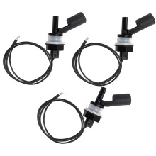 3 PCS 10W Water Liquid Level Sensor, Horizontal Float Switch, PP Side-Mounted Water Level Sensor Controller for Fish Tank Pool
