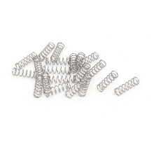 TOP-VIGOR 20Pcs Compression Spring, 3mm OD,0.3mm Wire Size,10mm Free Length Dual Extended Durable Dual Hook Tension Spring for Furniture Screen Doors