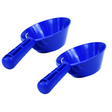 2 x PVC Construction Plastic Scoop, pan 170mm (6.69") Plaster, Water, Hand Tools (2KSC)