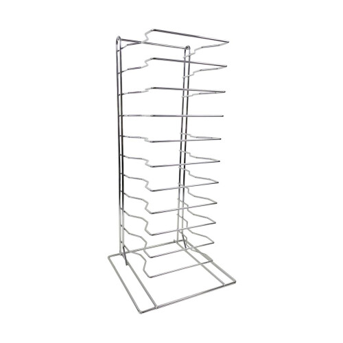 Baki Pizza Pan Rack 11-Slot Shelf Stack for Stacking Pans Trays Separator Screen