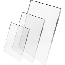 DNQ Crystal Clear Acrylic Perspex Plastic Sheet Panel 4mm Thickness Transparent for Multipurpose Crafting, DIY, Picture Frame, Painting, Shed Windows