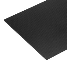 sourcing map 1 Pcs Carbon Fiber Sheet 240x240x1.5mm Glossy Surface Pultruded Flat Carbon Fiber Board Plate Plain Weave Panel Sheet for Kites RC Airpl