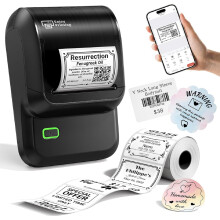 Omezizy M100 Label Maker Machine, 2-inch Bluetooth Thermal Label Maker, Portable Label Sticker Printer Machine with Waterproof Labels for Small Busin