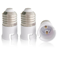 DCJWQ 3 Pcs E27 to B22 Adapter, Lamp Socket Adapter Converter, Screw to Bayonet Bulb Socket Adaptor Convertor, E27 to Bayonet Adapte, Light Bulbs Hol